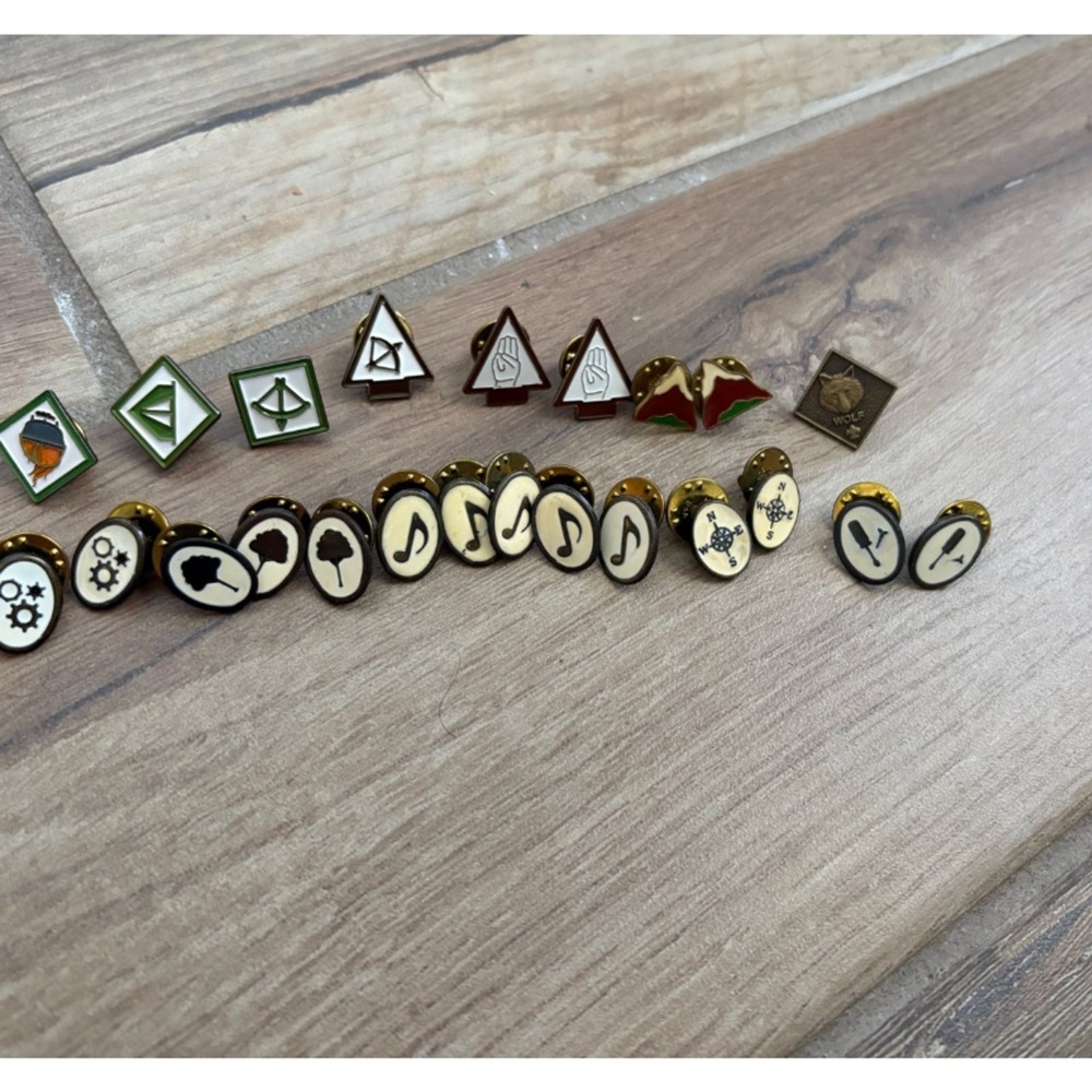 Cub Scouts Pins- Various achievements. count 23‎